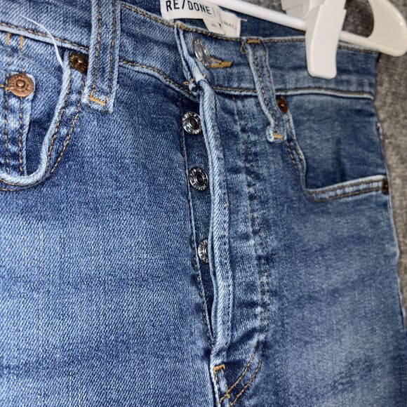 Redone Originals Jeans Womens Size 25 Blue ultra high rise ankle crop - Picture 7 of 12